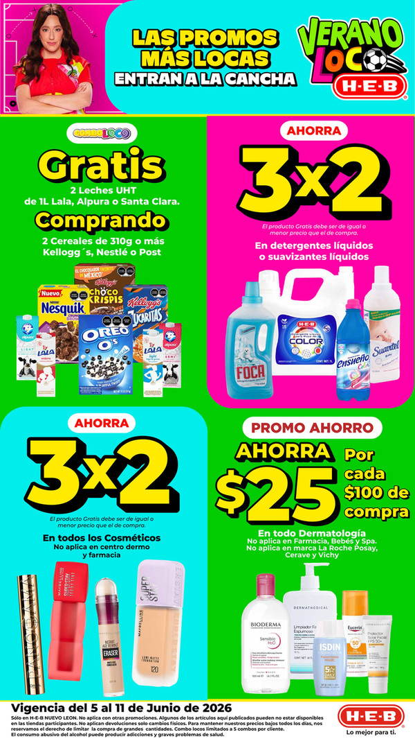 Verano Loco H-E-B hasta Jueves 11