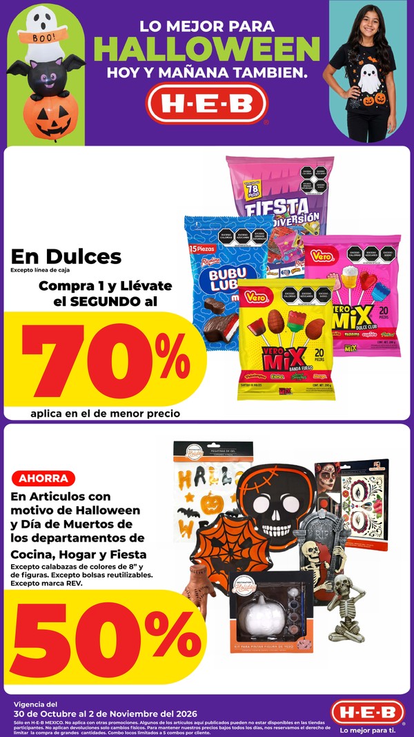 Promociones H-E-B 30/10 al 5/11