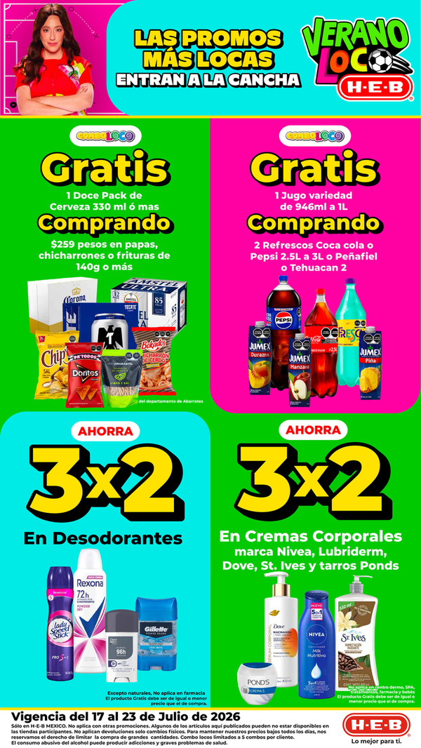 Promociones HEB -- 17 al 23 de Julio
